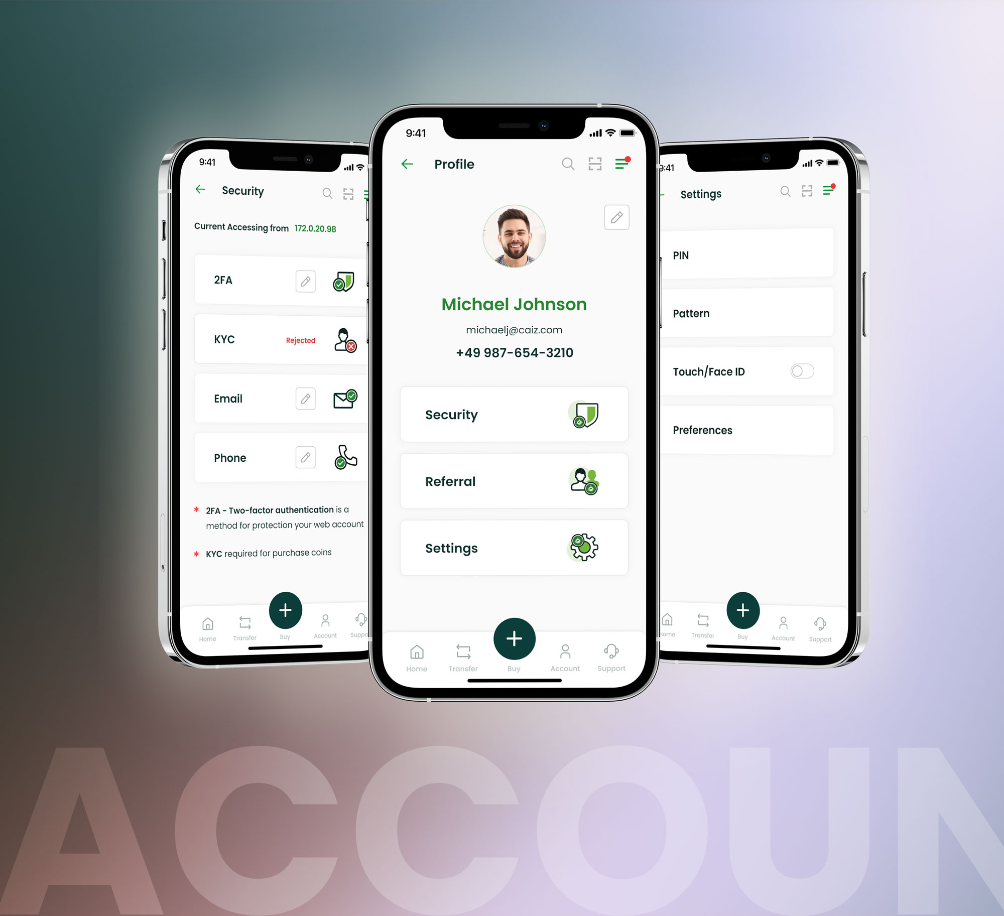 Caiz Crypto Wallet App